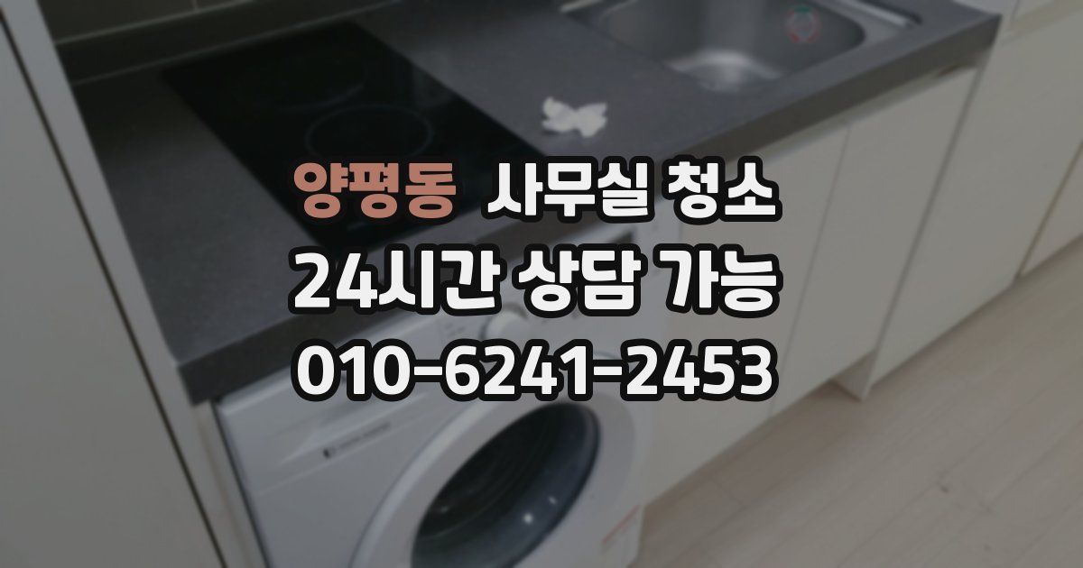 양평동 사무실 청소