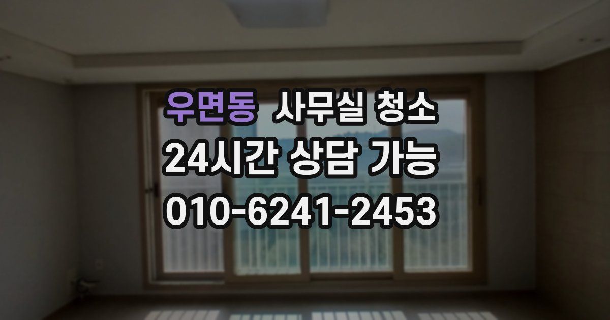 우면동 사무실 청소