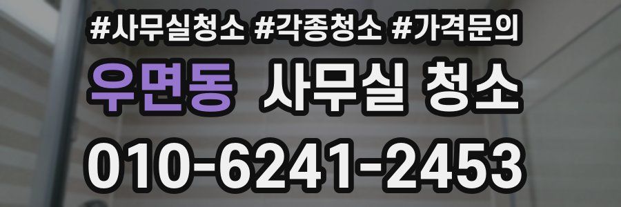 우면동 사무실 청소