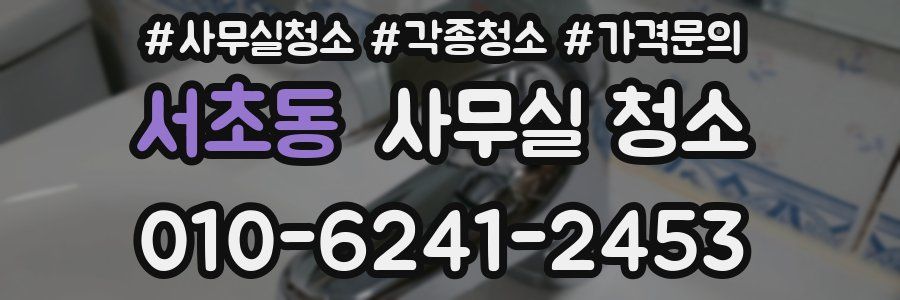 서초동 사무실 청소
