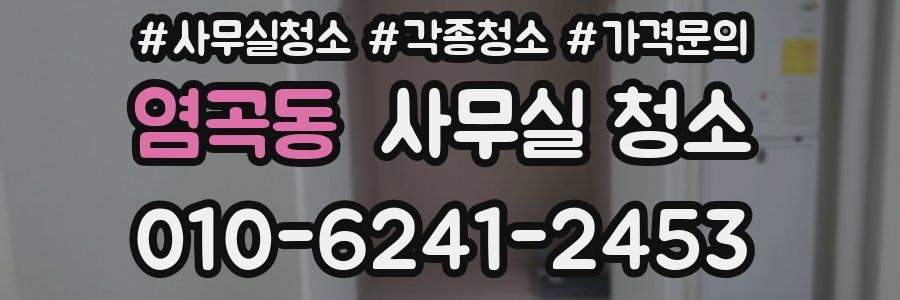 염곡동 사무실 청소