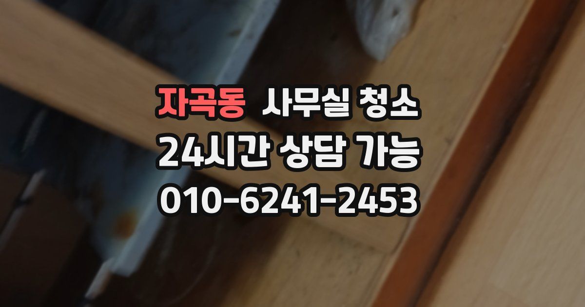 자곡동 사무실 청소
