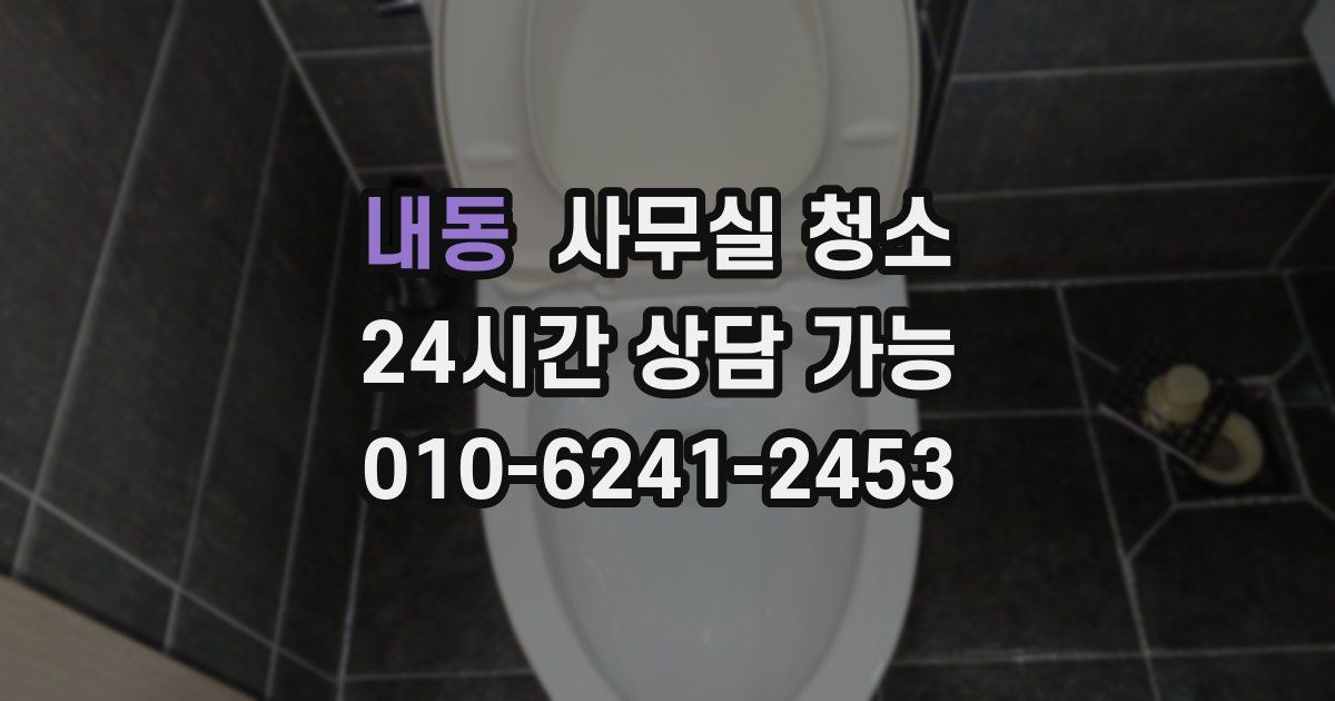 내동 사무실 청소