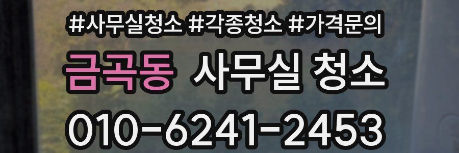 금곡동 사무실 청소