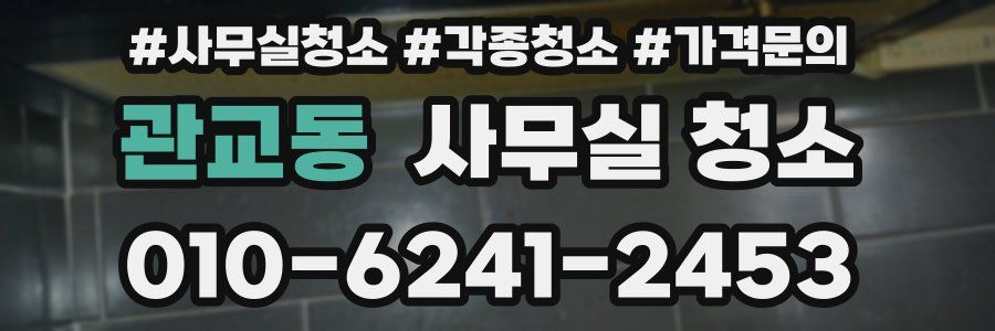 관교동 사무실 청소