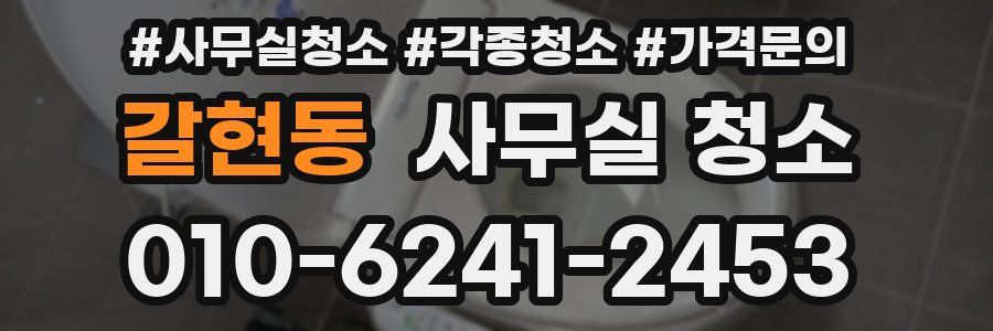 갈현동 사무실 청소