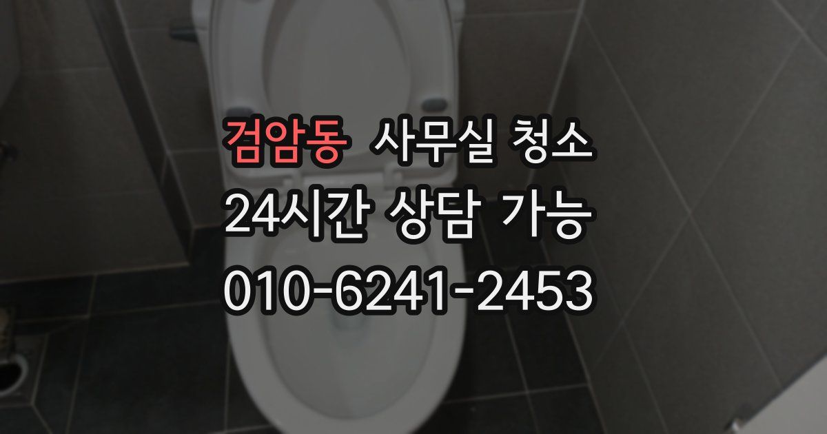검암동 사무실 청소