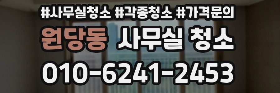 원당동 사무실 청소