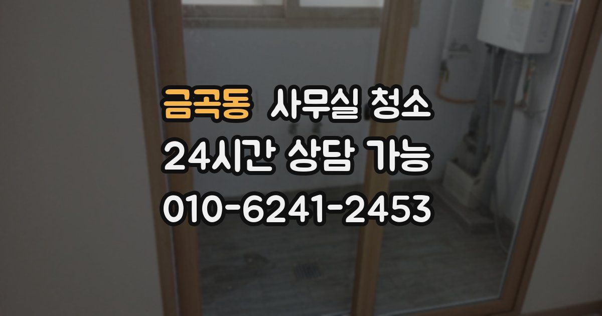 금곡동 사무실 청소