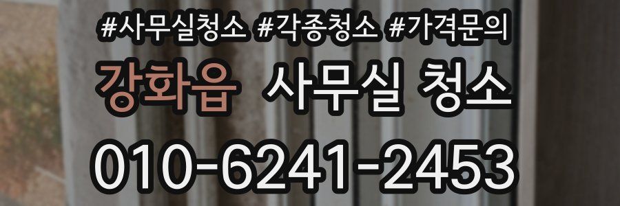 강화읍 사무실 청소