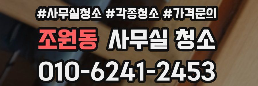 조원동 사무실 청소