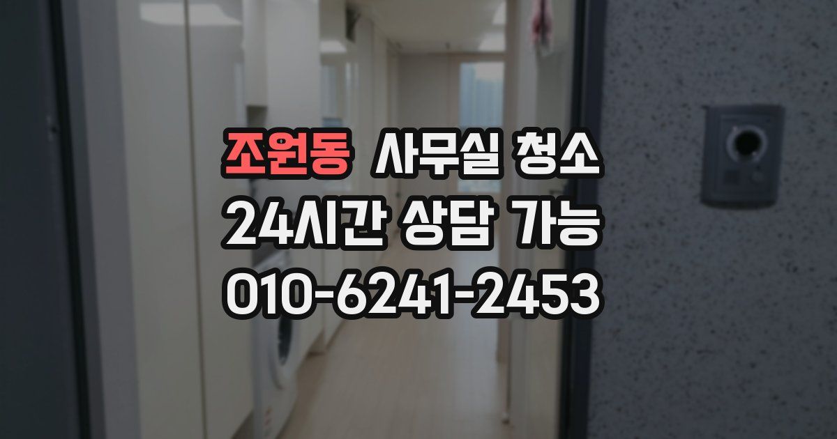 조원동 사무실 청소