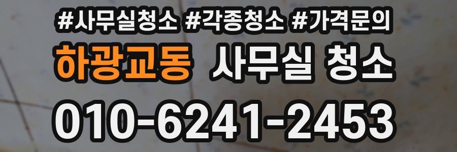 하광교동 사무실 청소