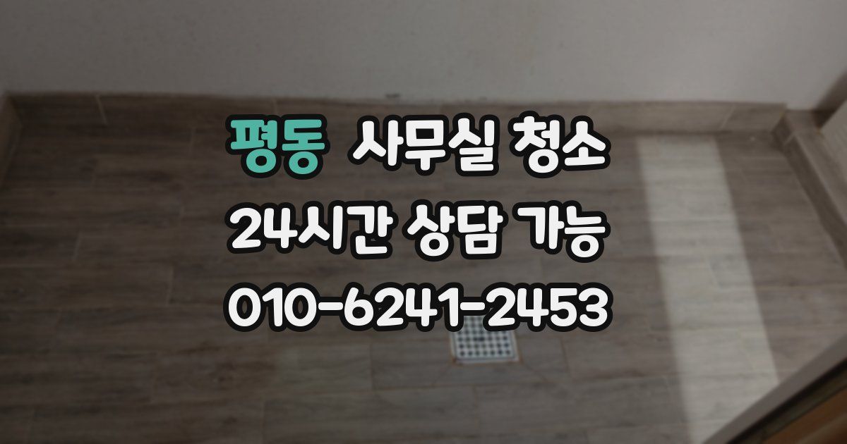 평동 사무실 청소