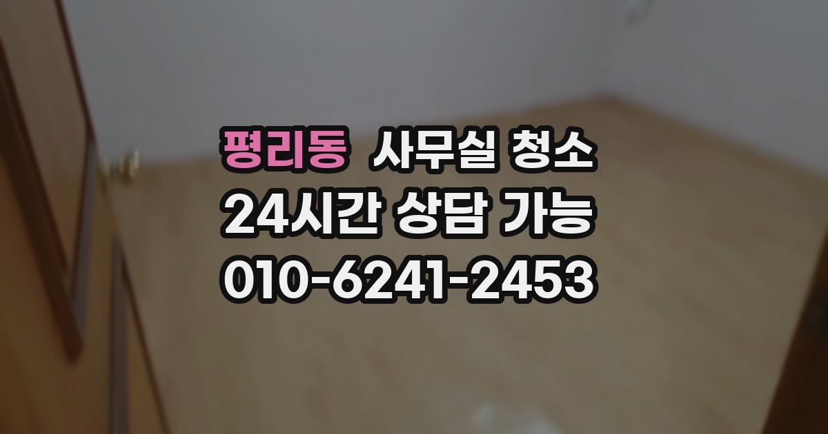 평리동 사무실 청소