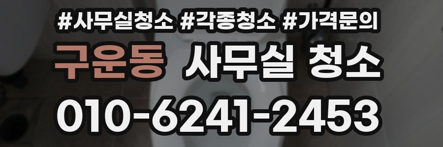 구운동 사무실 청소