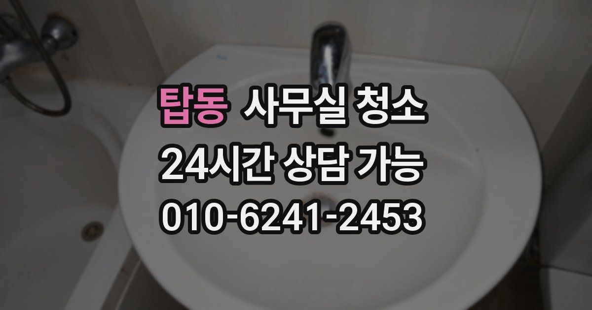 탑동 사무실 청소