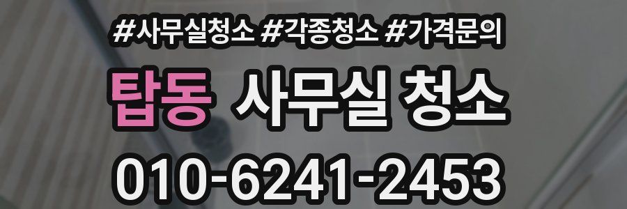 탑동 사무실 청소