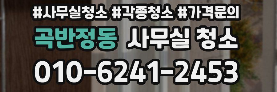 곡반정동 사무실 청소
