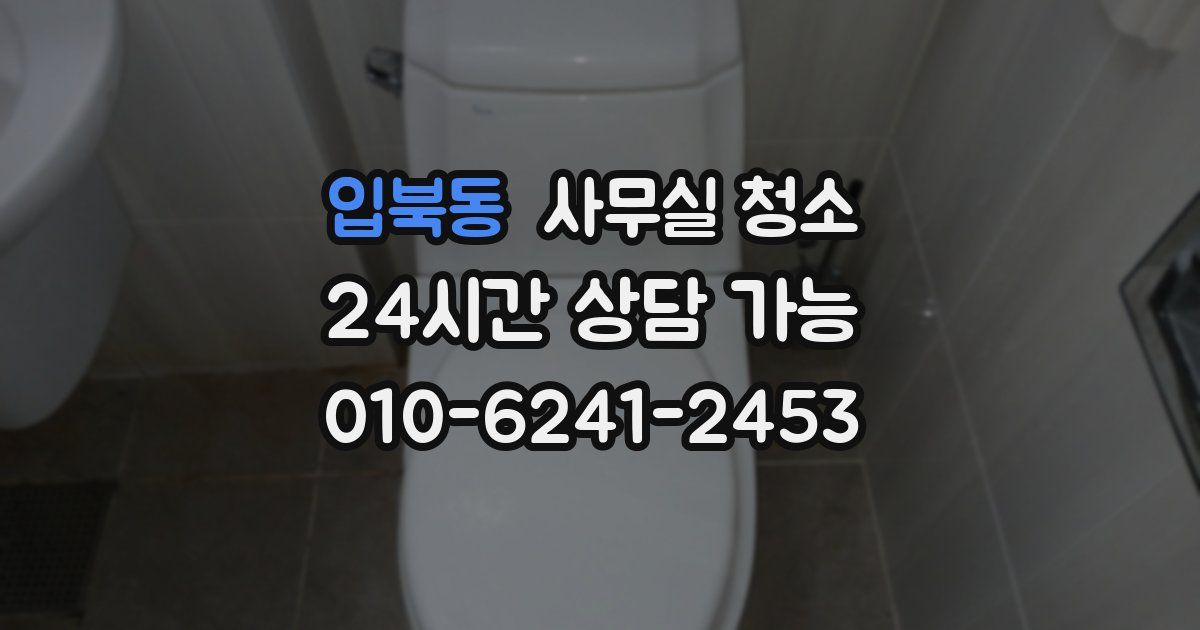 입북동 사무실 청소