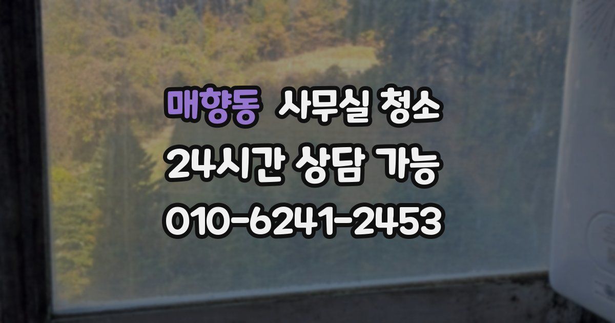매향동 사무실 청소