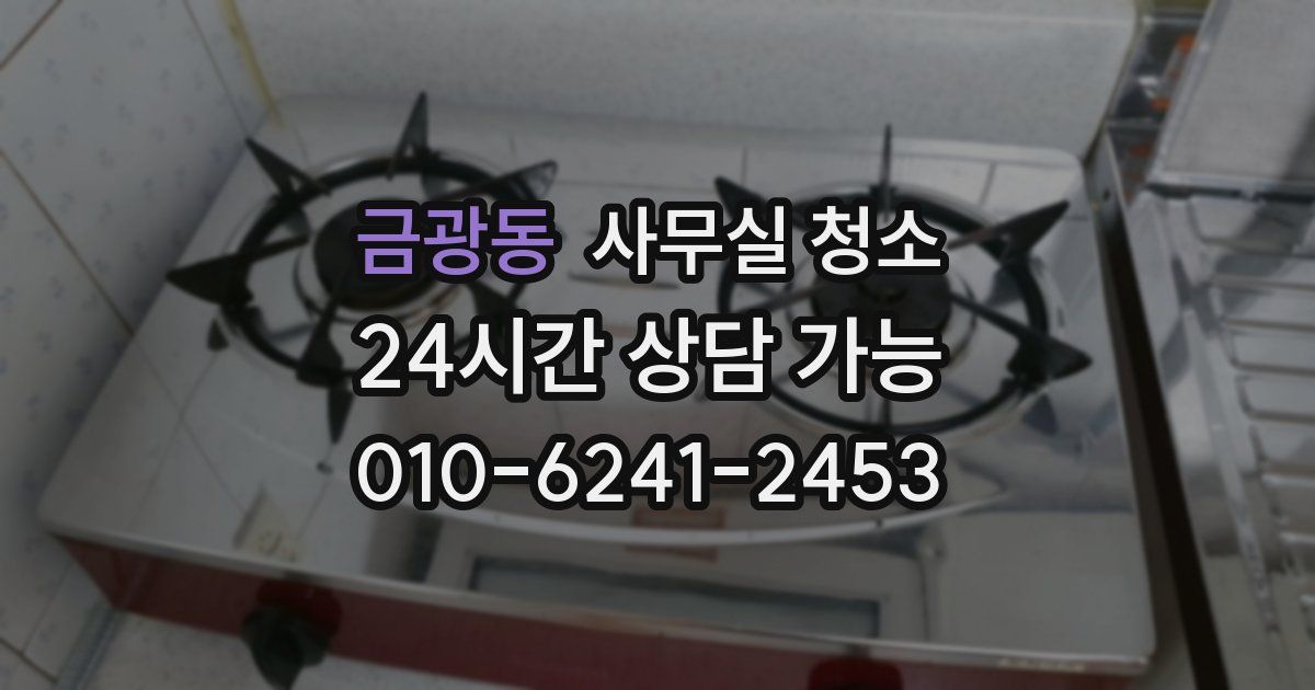 금광동 사무실 청소