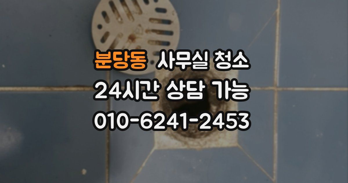 분당동 사무실 청소