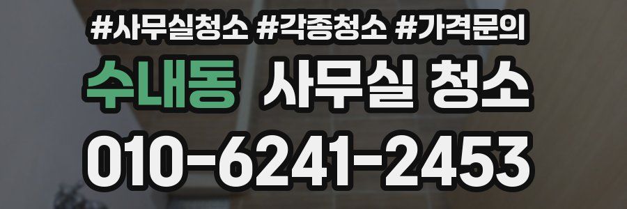 수내동 사무실 청소