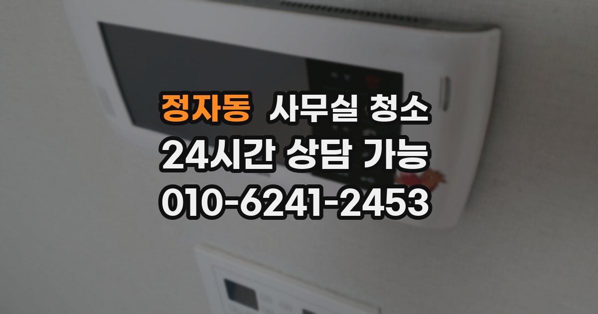 정자동 사무실 청소