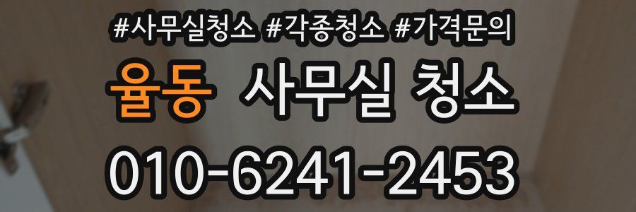 율동 사무실 청소