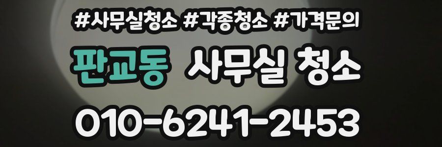 판교동 사무실 청소