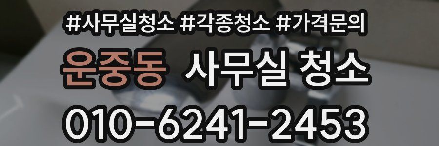 운중동 사무실 청소