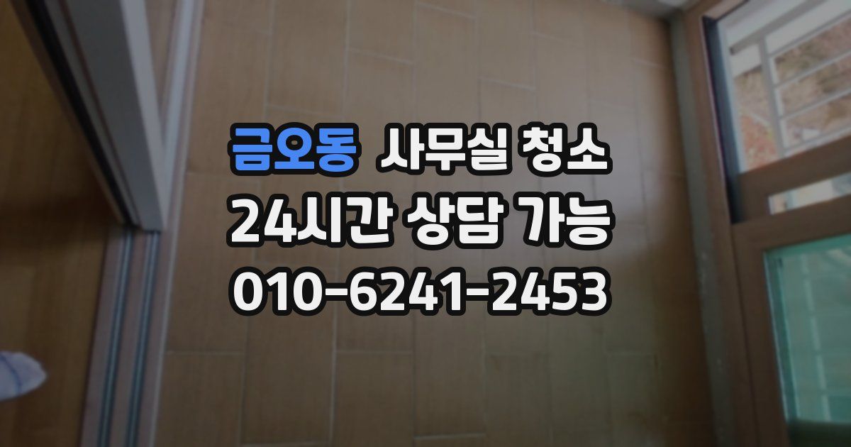 금오동 사무실 청소