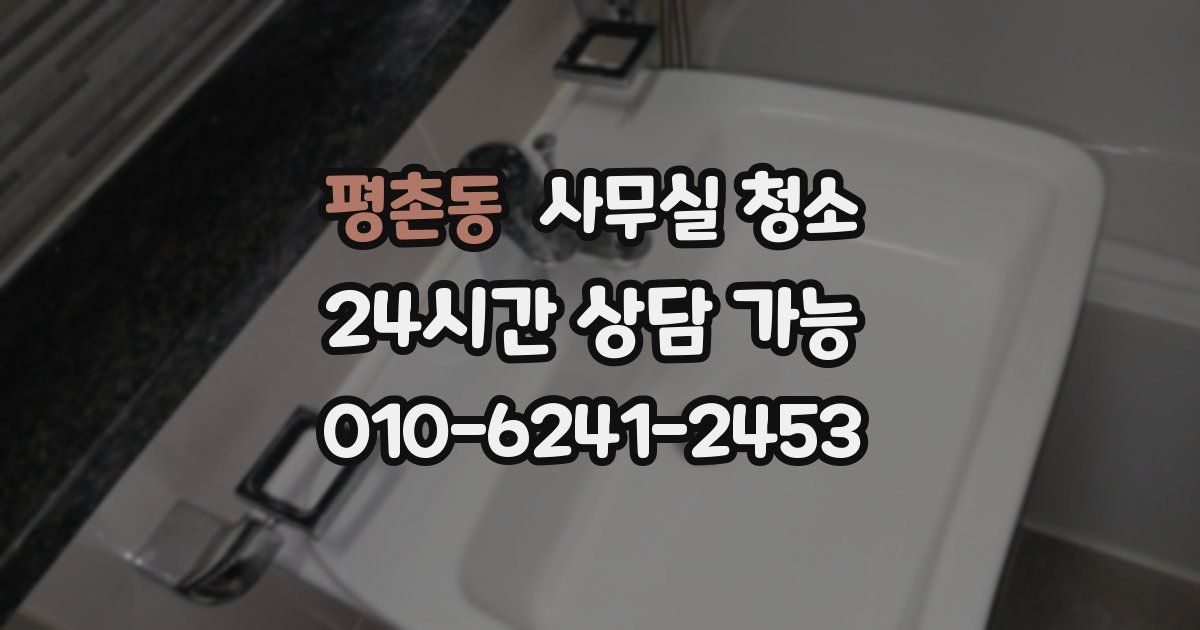 평촌동 사무실 청소