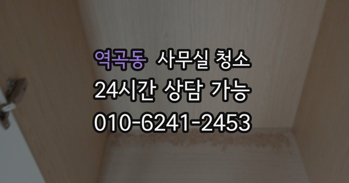 역곡동 사무실 청소