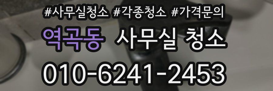역곡동 사무실 청소