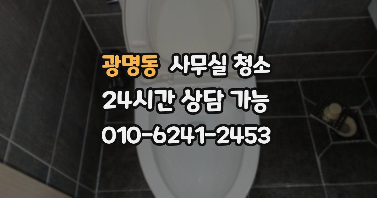 광명동 사무실 청소