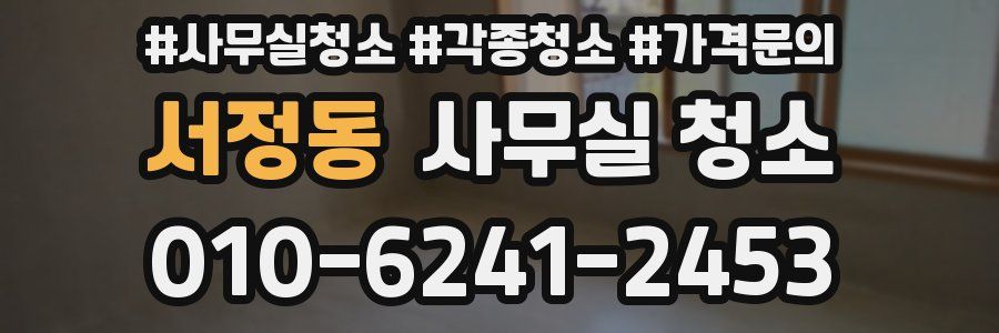 서정동 사무실 청소