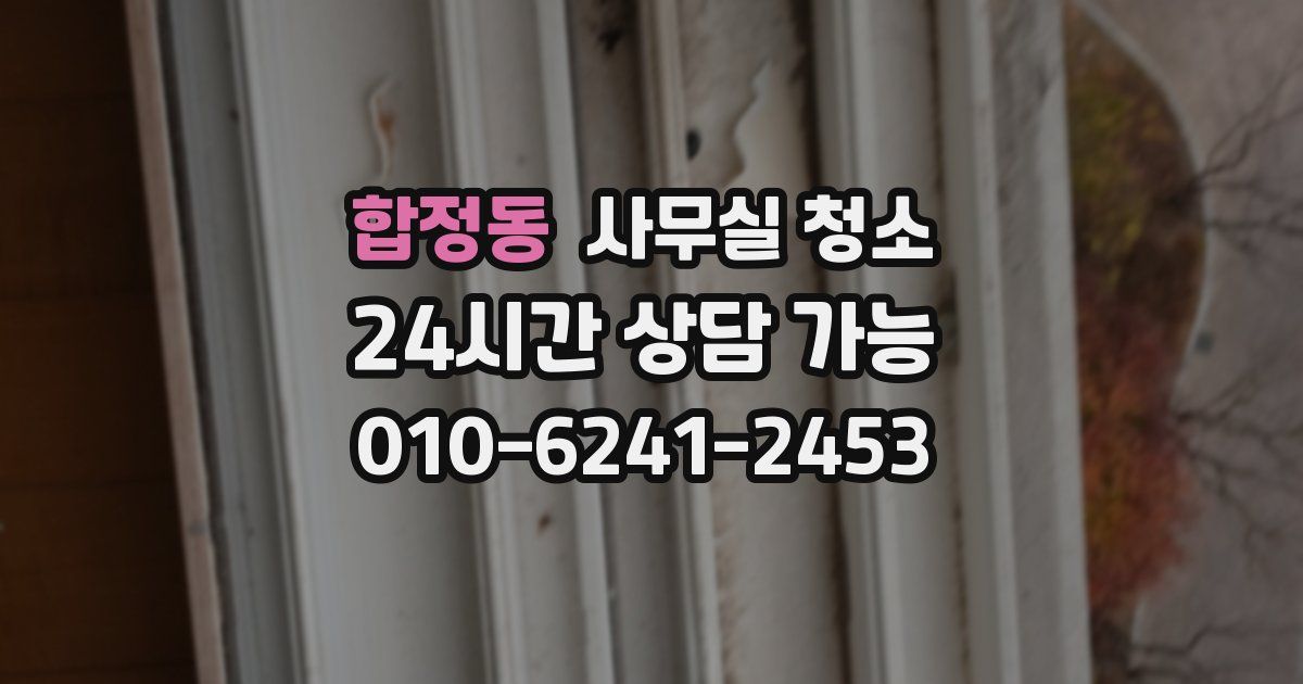 합정동 사무실 청소