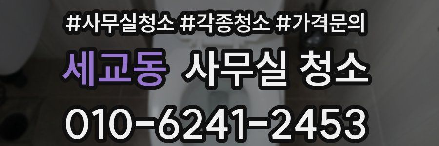 세교동 사무실 청소