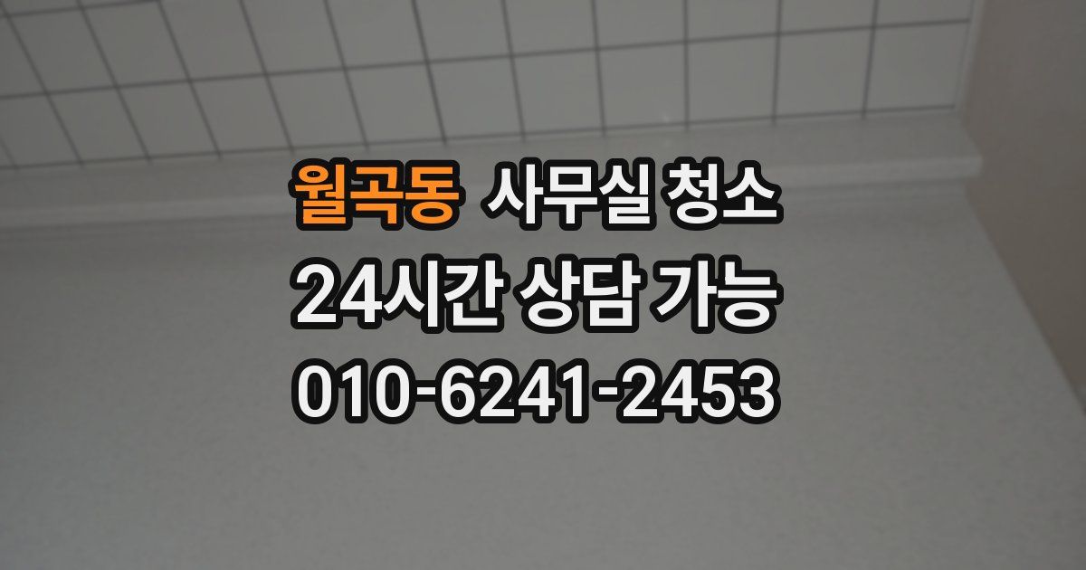 월곡동 사무실 청소