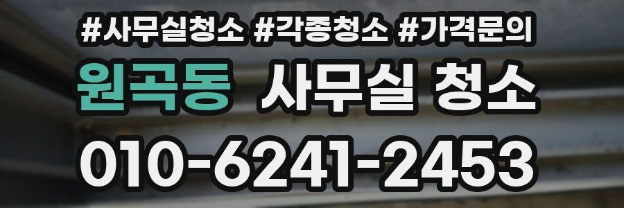 원곡동 사무실 청소