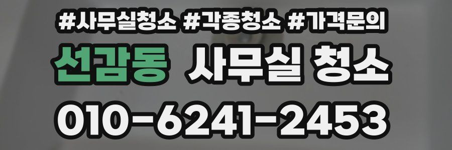 선감동 사무실 청소