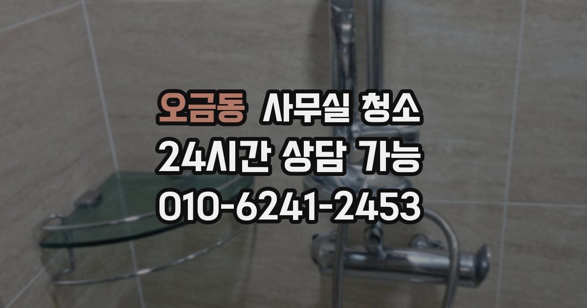 오금동 사무실 청소
