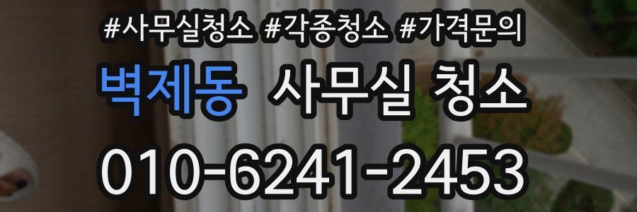 벽제동 사무실 청소