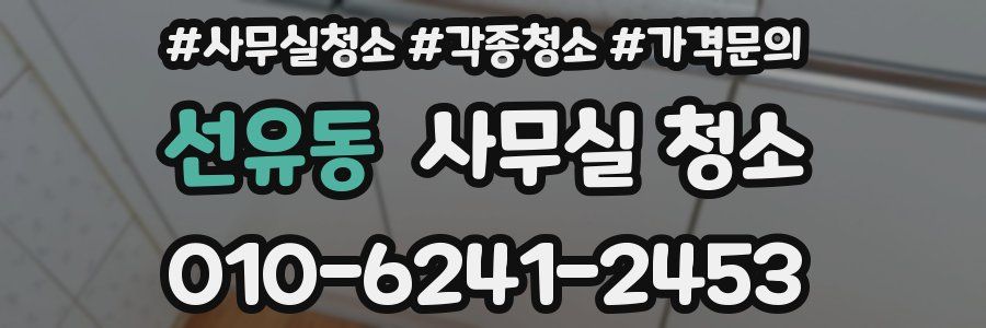선유동 사무실 청소