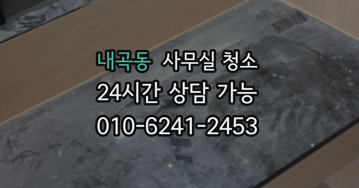 내곡동 사무실 청소
