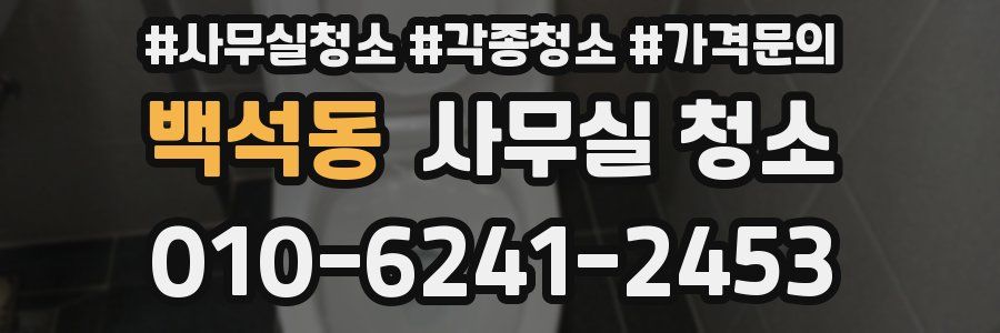 백석동 사무실 청소