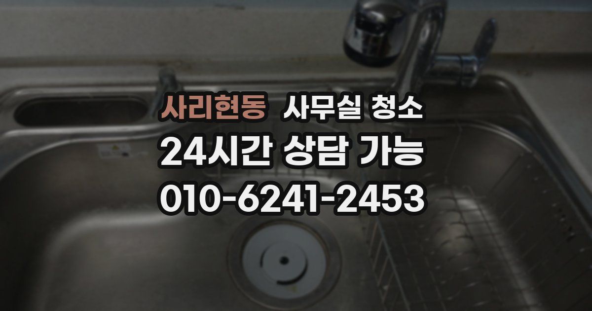 사리현동 사무실 청소