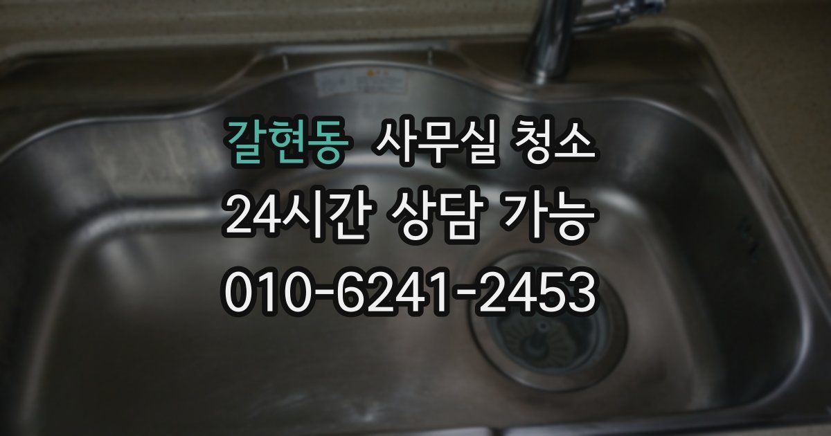 갈현동 사무실 청소